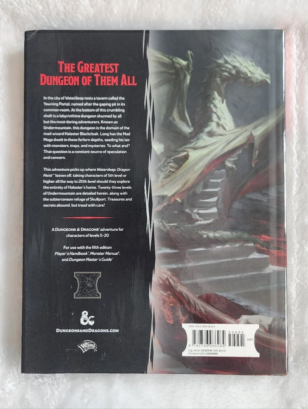 D&D Waterdeep Dungeon of the Mad Mage Hardcover 5E Book Dungeons And Dragons